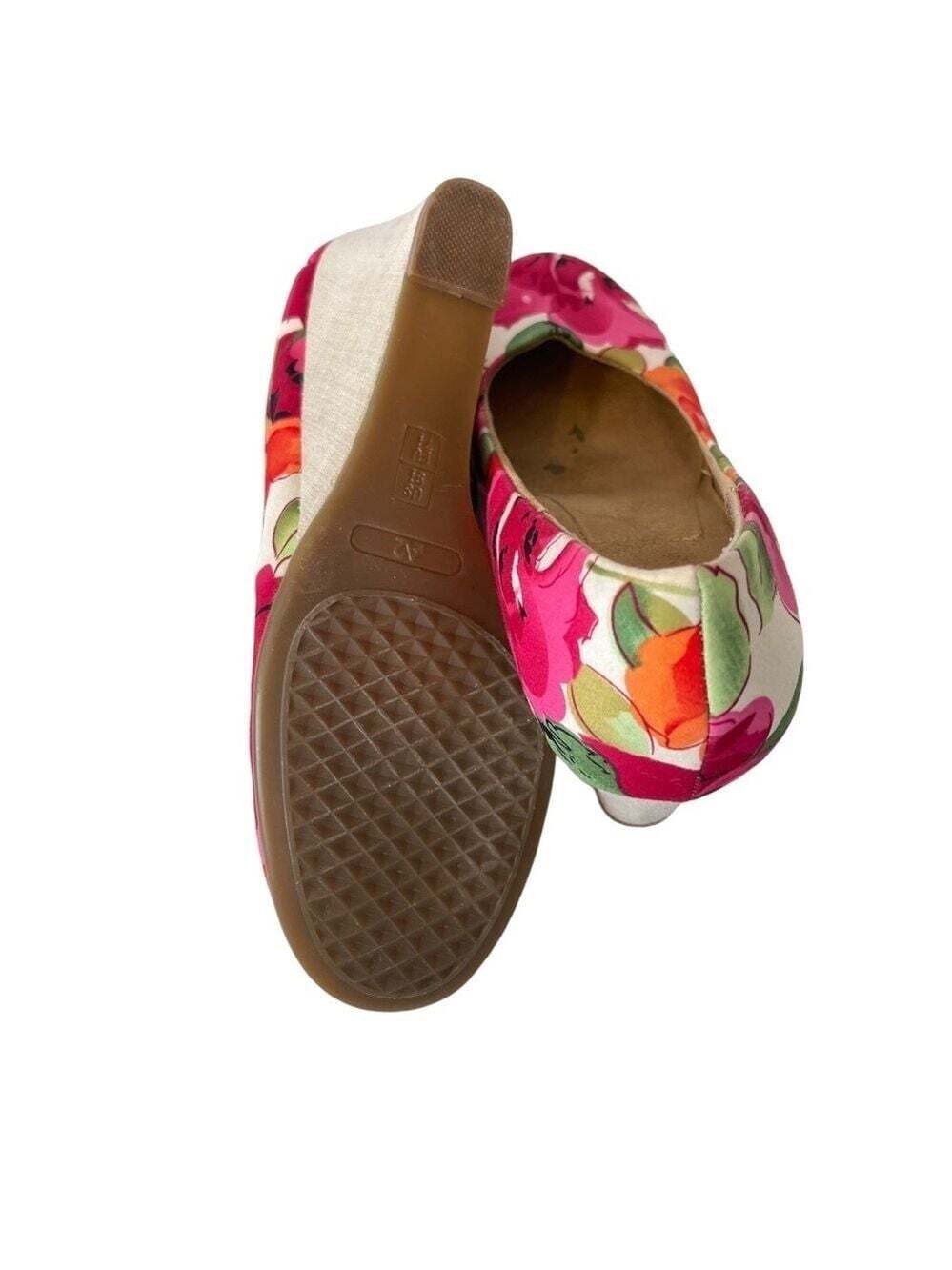 A2 by Aerosoles Plumberry Floral Wedge Heels Size 9.5 Romanticcore Spring - Picture 11 of 13